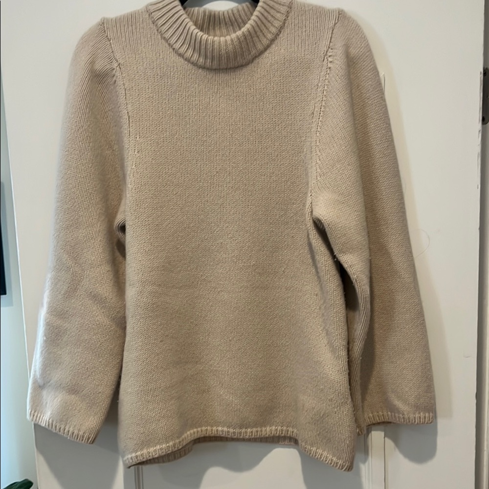 Toteme Cream Sweater with Relaxed Fit